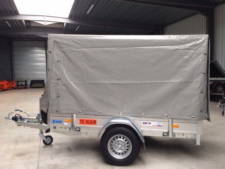 Aanhangwagen enkelas 750 kg bache