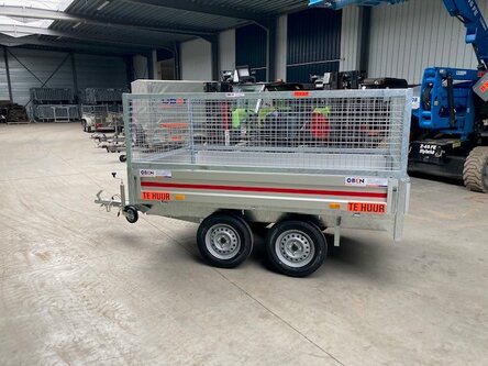 Aanhangwagen 750 kg plateau loofrekken