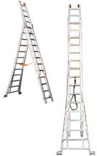 Spit residentie Matig Ladder 10 m (3-delig) - Oben Renting